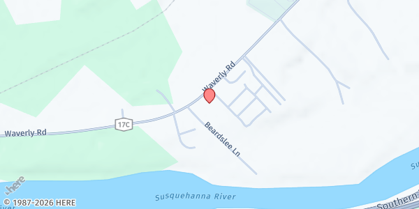 Map showing Seven Counties Farmers' Market at 3732 Waverly Road, Owego, NY