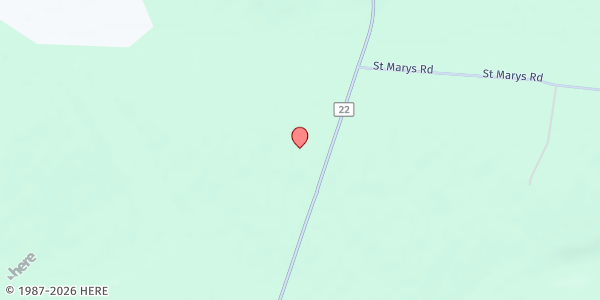 Map showing APW High School at 629 CR-22, Parish, NY