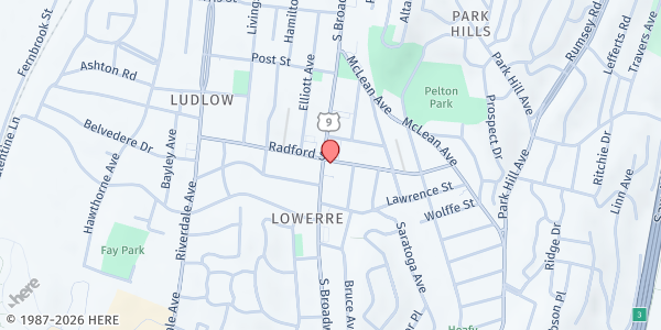 Map showing Westchester Latinos Unidos - Park Hill at 72 Radford Street, Park Hill, NY