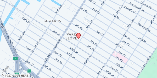 Map showing Community Help in Park Slope Inc. (CHIPS) - Park Slope at , Park Slope, NY
