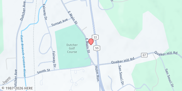 Map showing Community Resource Service Center at 126 East Main Street, Pawling, NY