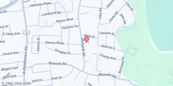 Map showing St. Stephen's Episcopal Church Food Pantry at 84 Ehrhardt Rd., Pearl River, NY