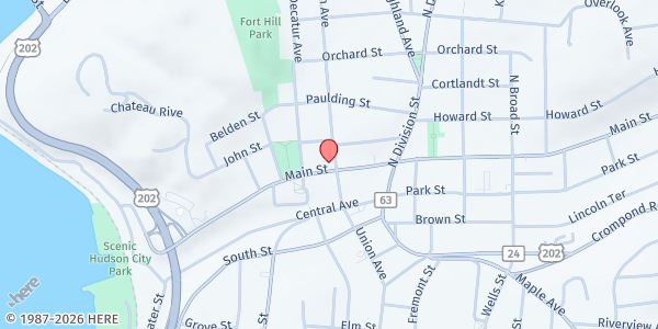 Map showing Peekskill Youth Bureau Mobile Food Pantry at 840 MAINT STREET, PEEKSKILL, NY