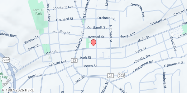 Map showing United Methodist Church of Peekskill at 1040 Main St, Peekskill, NY