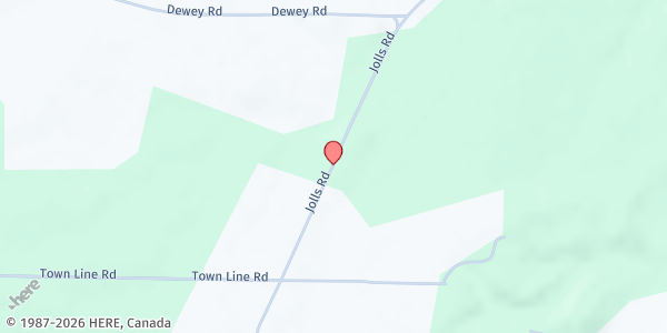 Map showing Silver Falls Farm Stand at 10120 Jolls Road, Perrysburg, NY