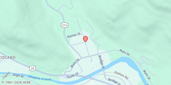 Map showing Phoenicia UMC Food Pantry at 29 Church Street, Phoenicia, NY