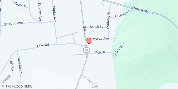 Map showing Willow Roots, Inc. - Pine Plains at 7730 S. Main St, Pine Plains, NY