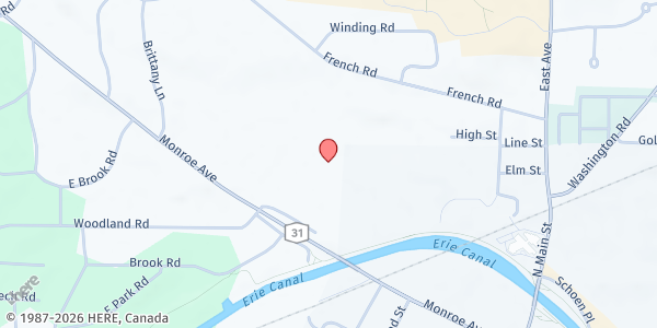 Map showing Pittsford Food Cupboard at 3800 Monroe Ave., Pittsford, NY