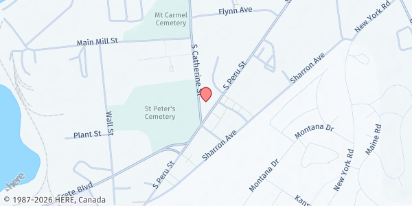 Map showing Salvation Army - Plattsburgh Food Pantry at 4804 S Catherine St, Plattsburgh, NY