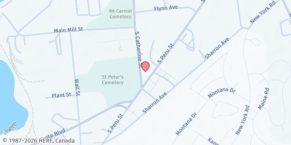 Map showing Salvation Army - Plattsburgh Soup Kitchen at 4804 S Catherine St, Plattsburgh, NY
