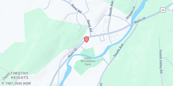 Map showing House of God and Doors to Heaven at 1558 Main St, Pleasant Valley, NY