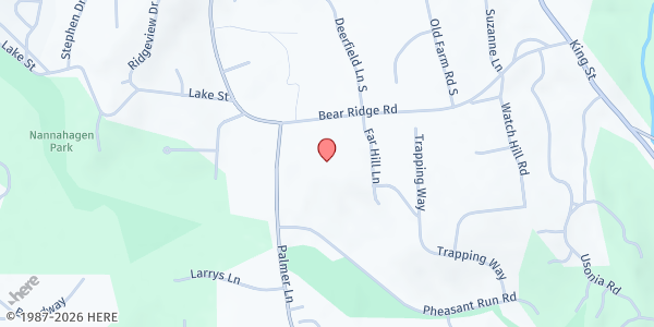 Map showing Upper Westchester Muslim Society - Food Pantry at 600 Bear Ridge Road, Pleasantville, NY