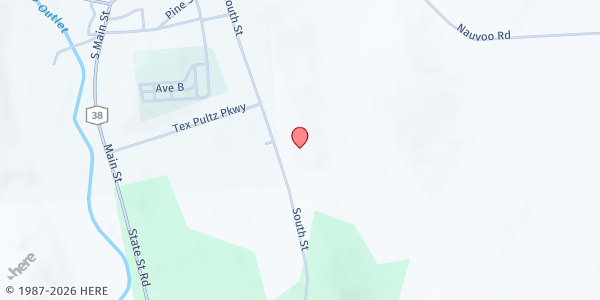 Map showing Port Byron Community Food Pantry at 8510 South St Rd., Port Byron, NY