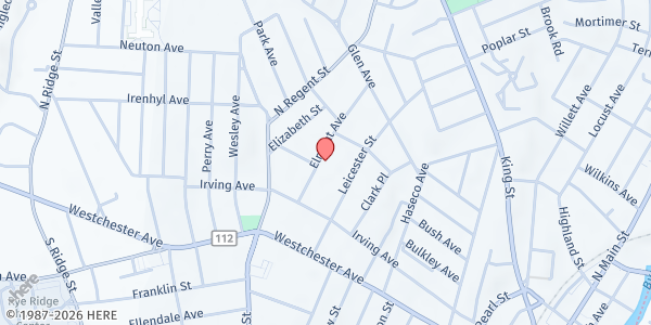 Map showing CARITAS SOUP KITCHEN at 19 SMITH STREET, PORT CHESTER, NY