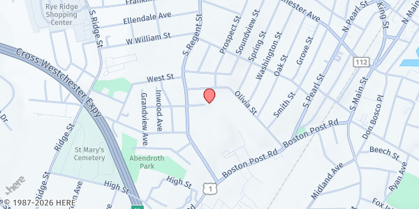 Map showing Drew Street Apts at 22 Drew Street, Port Chester, NY