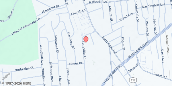 Map showing Maryhaven Center of Hope - Port Jefferson Station at 51 Terryville Road, Port Jefferson Station, NY