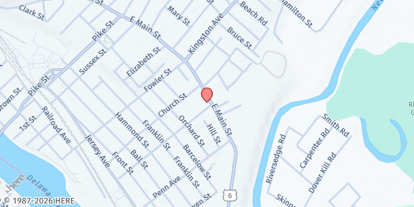 Map showing Fed By Grace Food Pantry at 84 Seward Avenue, Port Jervis, NY