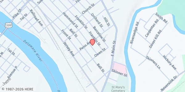 Map showing Port Jervis WIC Office at 140 Hammond St, Port Jervis, NY