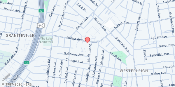 Map showing CHASI MFP - Forest Ave at 1504 Forest Avenue, Port Richmond, NY