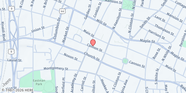 Map showing Central Dutchess Community Action - Poughkeepsie at 77 Cannon Street, Poughkeepsie, NY