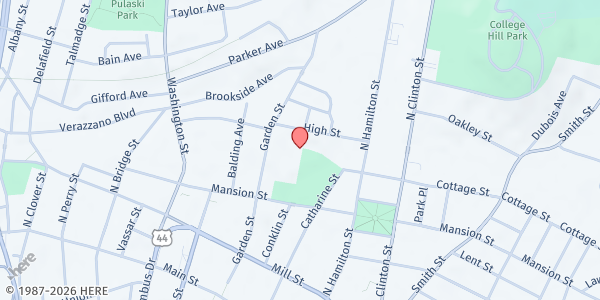 Map showing Central Dutchess Community Action - Poughkeepsie at 77 Cannon Street, Poughkeepsie, NY