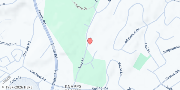 Map showing RCCG RESTORATION ARENA FOOD PANTRY at 36 Kerr Road, Poughkeepsie, NY