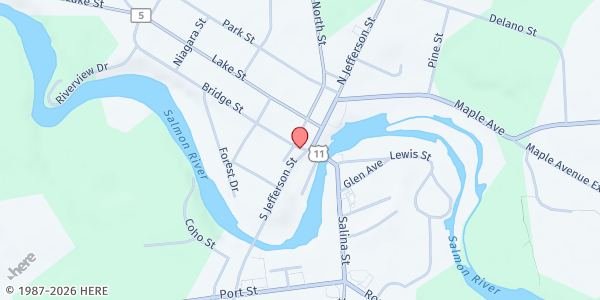 Map showing South Park 3 Bridge St at 3 Bridge Street, Pulaski, NY