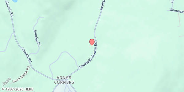 Map showing PUTNAM VALLEY COMMUNITY FOOD PANTRY at 337 Peekskill Hollow Road, Putnam Valley, NY
