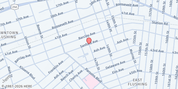 Map showing Collective Work Of Sisters - Queens at , Queens, NY