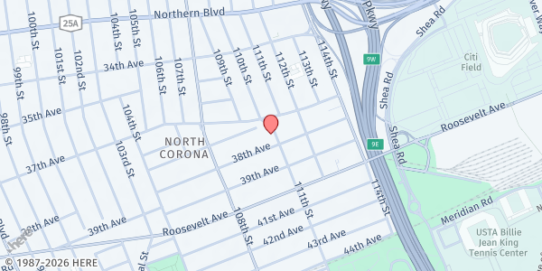 Map showing La Jornada - Corona at 37-20 111th St, Queens, NY