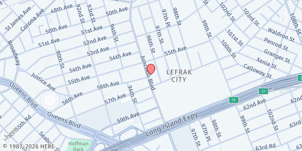 Map showing La Jornada - Junction at 3530 Junction Blvd, Queens , NY