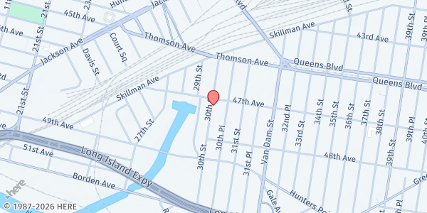 Map showing La Jornada at 47-09 30th St , Queens , NY