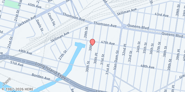 Map showing La Jornada - Truck  at 47-09 30th St, Queens, NY