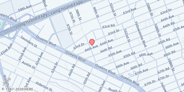 Map showing Our Lady of the Angelus at 63-63 98th St, Queens, NY