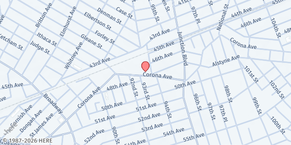 Map showing Zero Hunger Campaign - Elmhurst at 93-15 Corona Avenue, Queens, NY