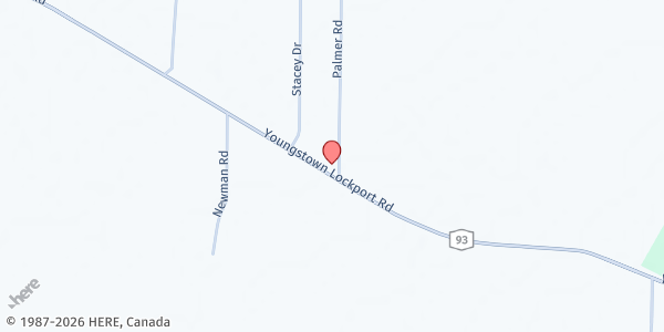Map showing Fleckenstein Farms Farm Stand at 2813 Youngstown Lockport Road, Ransomville, NY