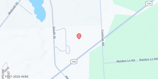 Map showing Red Creek Fire Department at 7024 Main Street, Red Creek, NY