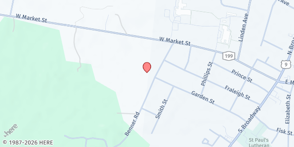 Map showing ST VINCENT DEPAUL FOOD PANTRY at 30 Benner Road, Red Hook, NY