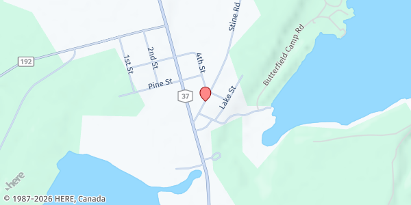 Map showing CAPC Mobile Food Pantry - Redwood Volunteer Fire Dept at 43676 Stine Rd, Redwood, NY