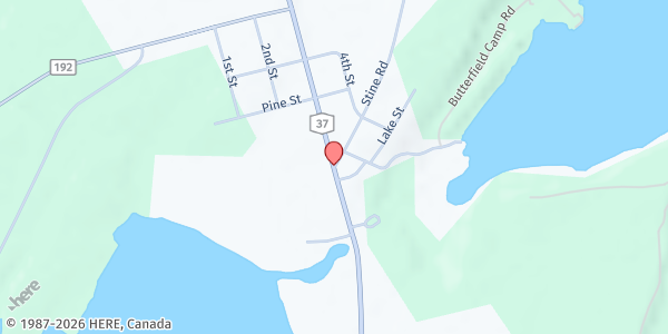 Map showing St Paul's FP - Noah's Ark at 43688 Lake Street (noah's Ark), Redwood, NY