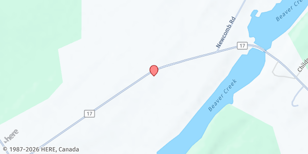 Map showing Oxxshire Food Pantry at 4631 Co Rd 17 Suite 201, Rensselaer Falls, NY