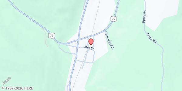 Map showing Mobile Food Pantry Richford at Richford Highway Dept, 13 Town Barn Road, Richford, NY