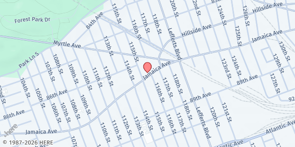 Map showing Elohim Community Development & Outreach Inc. - Richmond Hill at 8747 111st, Richmond Hill, NY