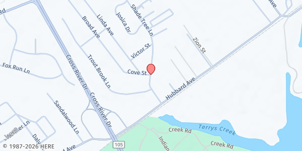 Map showing Joseph Storehouse at 24 Shade Tree Lane, Riverhead, NY