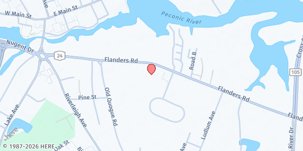 Map showing LI Child & Family Development Services/S.Hampton - Riverhead at 271 Flanders Road, Riverhead, NY
