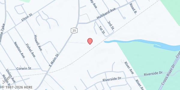 Map showing Rise Life Services at 901 E Main St, Riverhead, NY