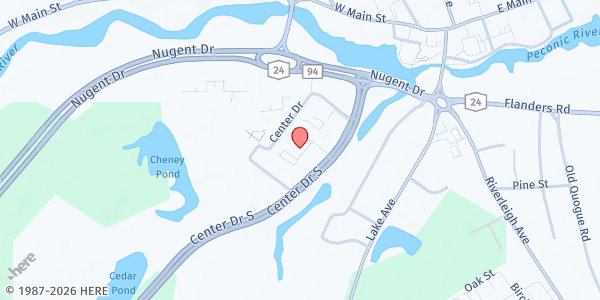 Map showing Riverhead WIC at 300 Center Dr, Riverhead, NY