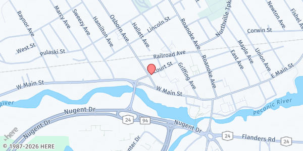 Map showing Salvation Army - Riverhead Corps at 130 Osborn Ave, Riverhead, NY