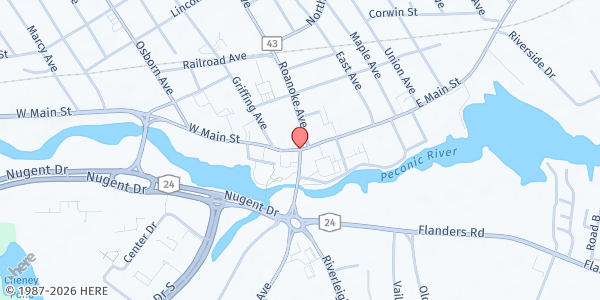 Map showing SCC Association, Inc./Eastern Campus FP at 121 Speonk-riverhead Road, Riverhead, NY