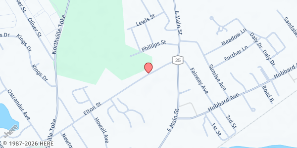Map showing Suffolk Community College/Eastern Campus FP at 121 Speonk Road, Riverhead, NY